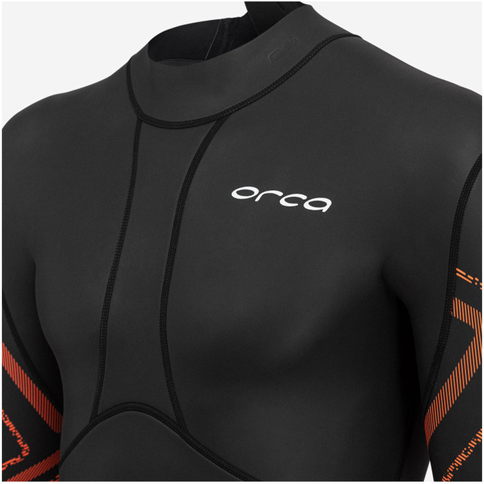 2024 Orca Mnner Vitalis Breast Stroke Open Water Swim Rckenreiverschluss Neoprenanzug NN2B0501 - Black